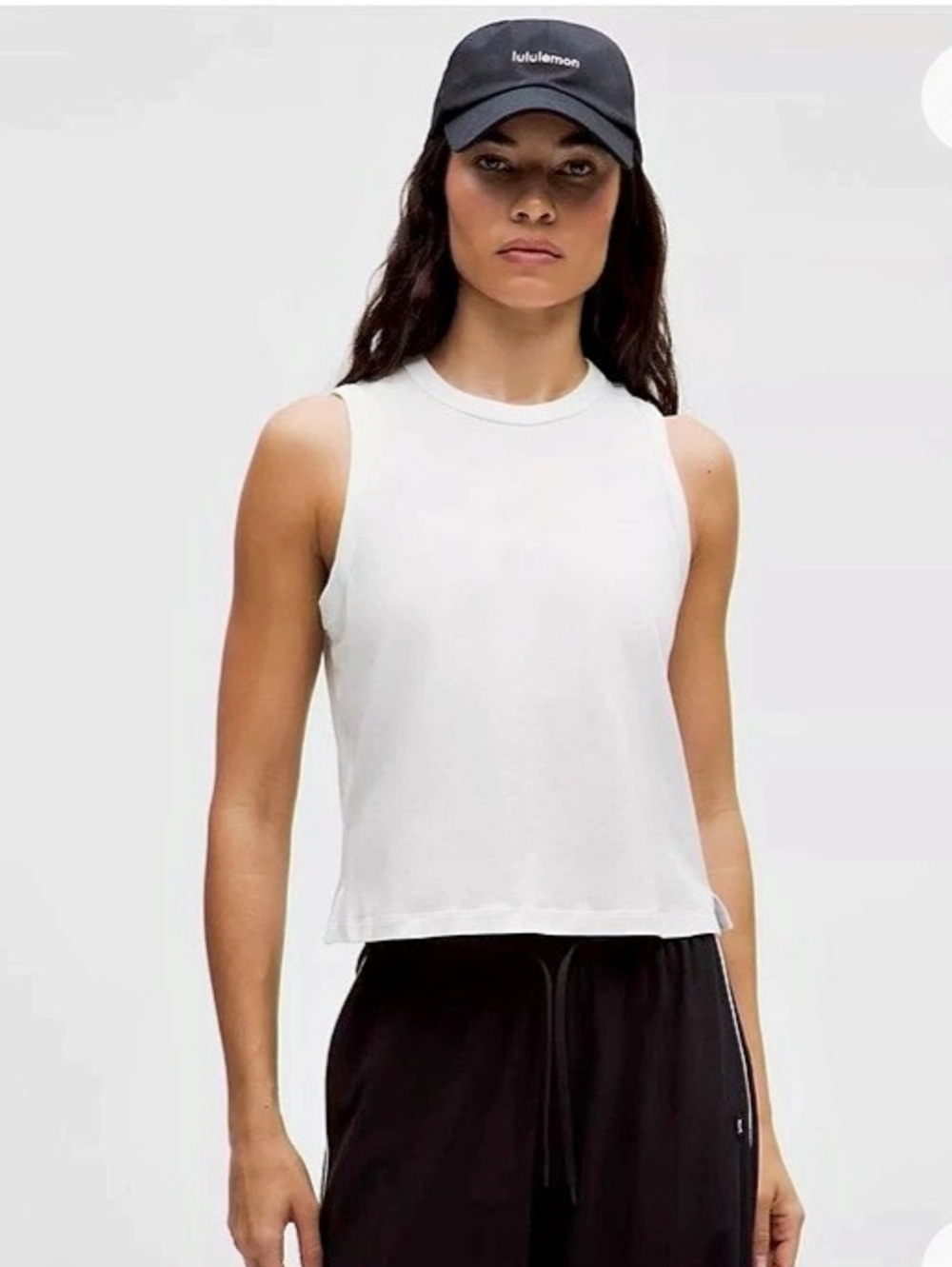 lululemon Classic-Fit Cotton-Blend Tank White Size 2